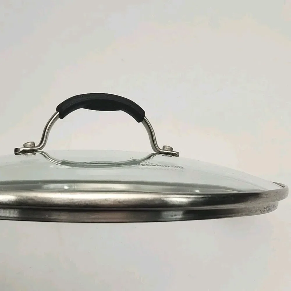 Cooking With Calphalon Replacement Glass Lid Cover 10.5” Silicon Handle